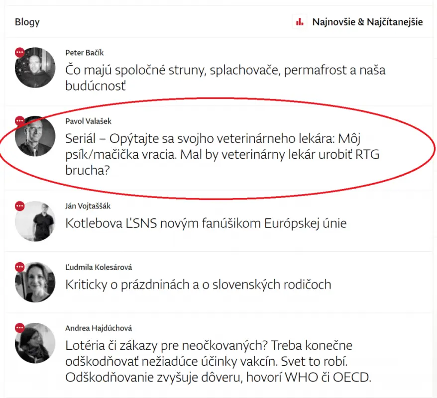 PR článek o MVDr. Pavlu Valáškovi mezi prvními na webu.
